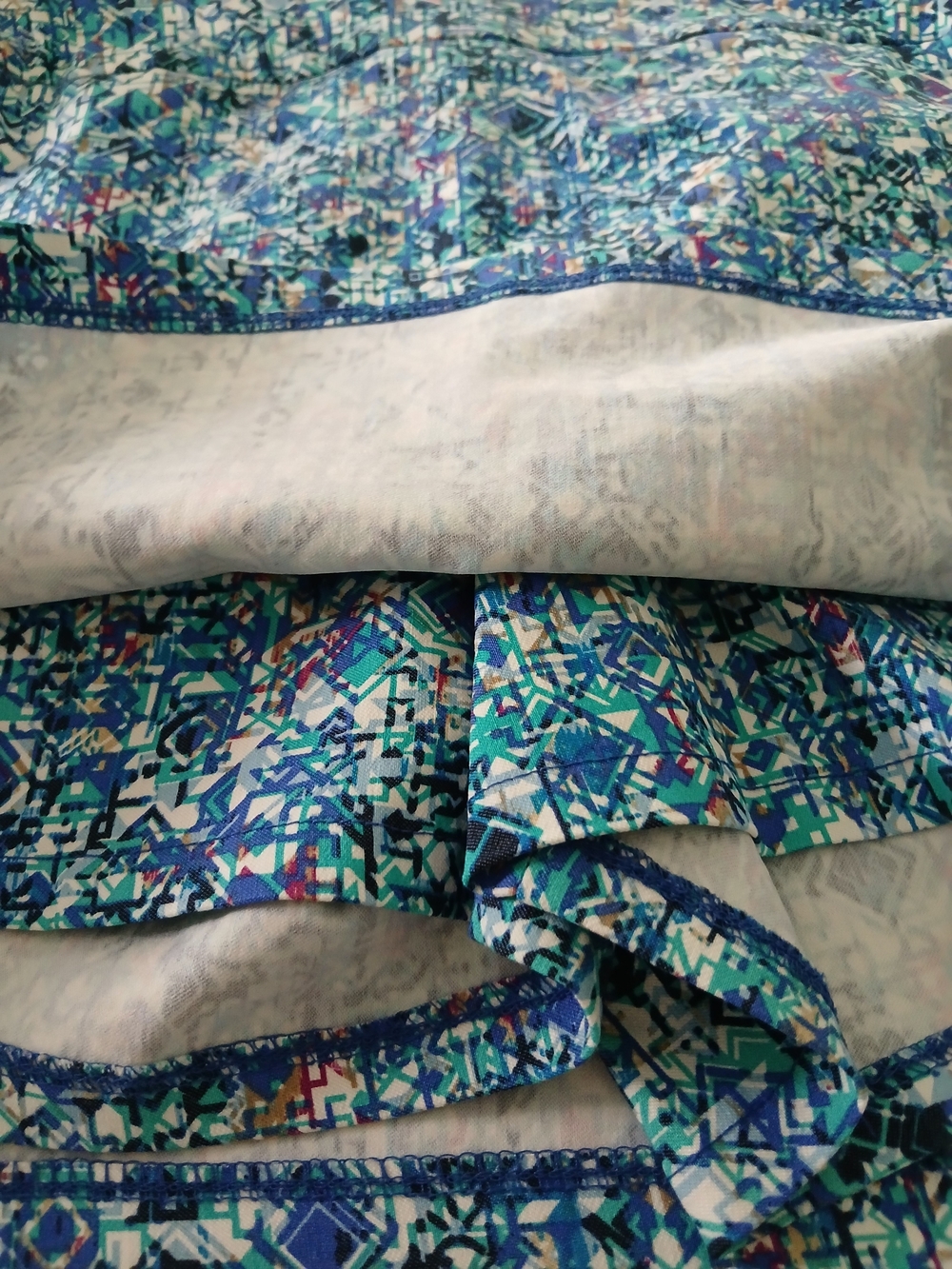 Attyre Blue Multi-Pattern Skort - Picture 5 of 6
